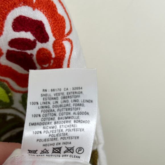 ANTHROPOLOGIE x MOULINETTE SOEURS La Festa Embroidered Pom Skirt Sz 4 {TT51} - Picture 5 of 5